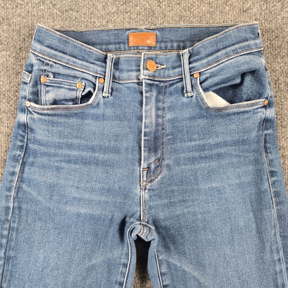 Mother Flare Jeans Womens 26 Blue High Rise Medium Wash Denim - Picture 6 of 14